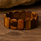 Tiger Eye Aegis Bracelet | Premium 16x24 mm Tiger Eye Jewelry