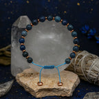 Dumortierite Hematite Bracelet Mind Focus Talisman 6mm