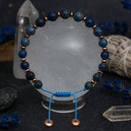 Dumortierite Hematite Bracelet Mind Focus Talisman 6mm