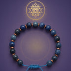 Dumortierite Hematite Bracelet Mind Focus Talisman 6mm
