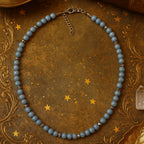 Angelite Faceted Crystal Necklace 6mm