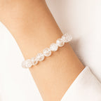 Quartz Bracelet – Purelight Codex | 10 mm Clear Quartz Beads