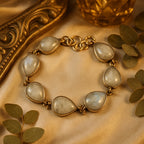 Rainbow Moonstone 925 Silver Bracelet