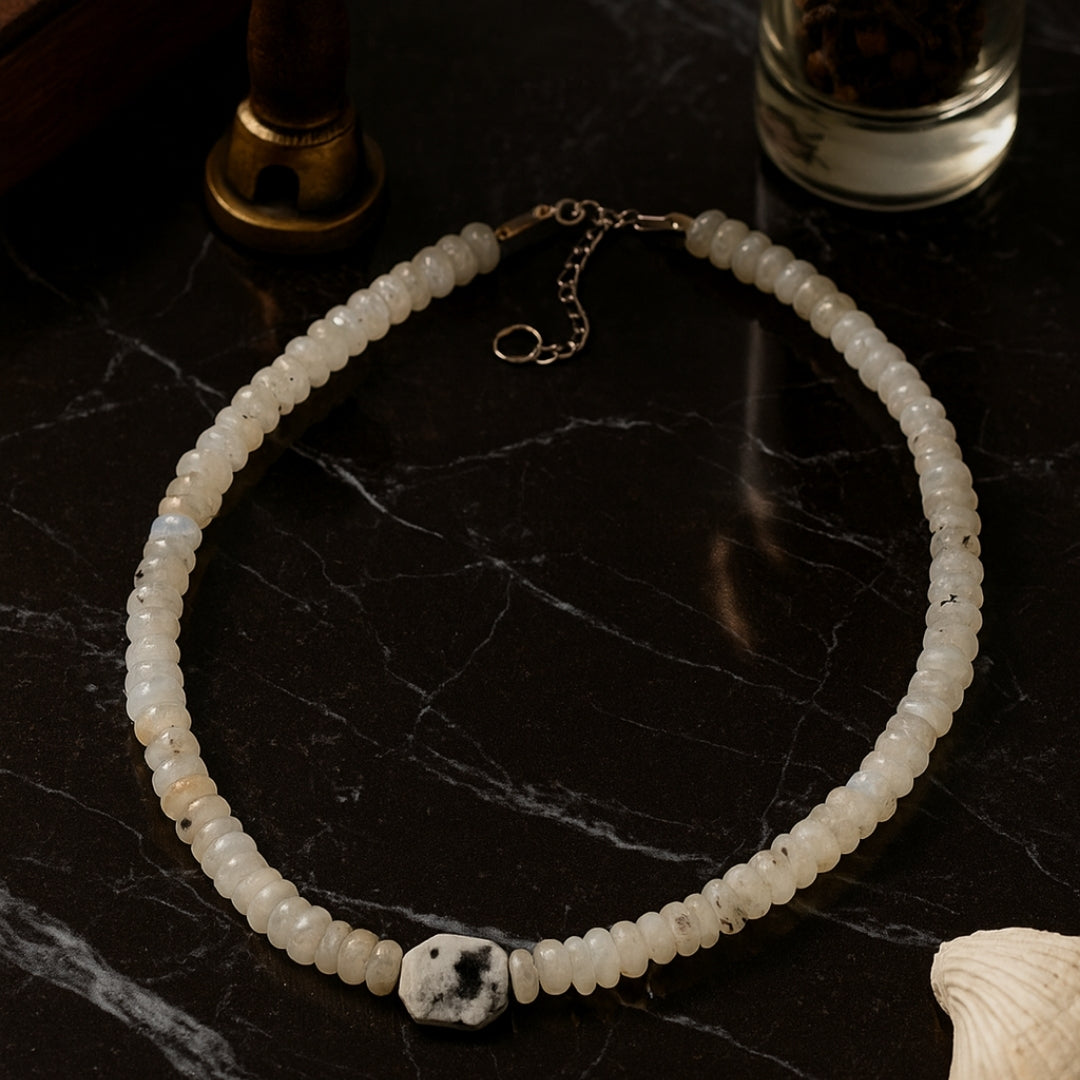 Rainbow Moonstone Necklace