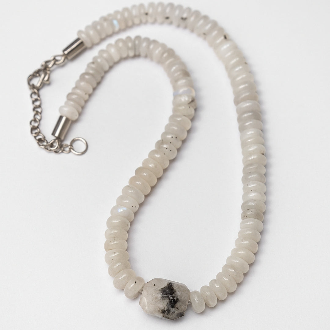 Rainbow Moonstone Necklace