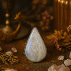 Rainbow Moonstone Ring Selene Spectrum Adjustable 925 Sterling Silver