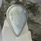 Rainbow Moonstone Ring Selene Spectrum Adjustable 925 Sterling Silver