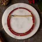 Red Coral Necklace 4 mm | Shakti-Ra Talisman