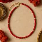 Red Coral Necklace 4 mm | Shakti-Ra Talisman