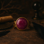 Codex of Fireheart Ruby Copper Ring