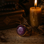 Codex of Fireheart Ruby Copper Ring