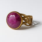 Codex of Fireheart Ruby Copper Ring