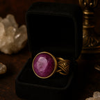 Codex of Fireheart Ruby Copper Ring