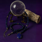 Sapphire Necklace 6mm Faceted Pendant 925 Sterling Silver Jewelry Gift