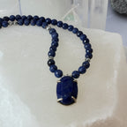 Sapphire Necklace 6mm Faceted Pendant 925 Sterling Silver Jewelry Gift
