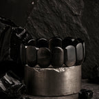 Silver Obsidian Bracelet | 16x24mm Premium Cut