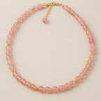 Strawberry Quartz Necklace 8mm