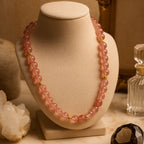 Strawberry Quartz Necklace 8mm