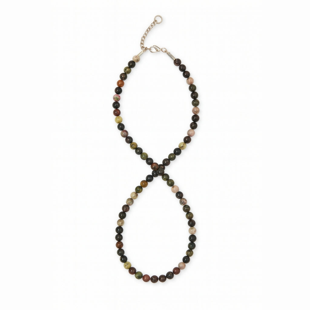 Tourmaline Spectrum Necklace | Natural Multi-Color Tourmaline Beaded Necklace |