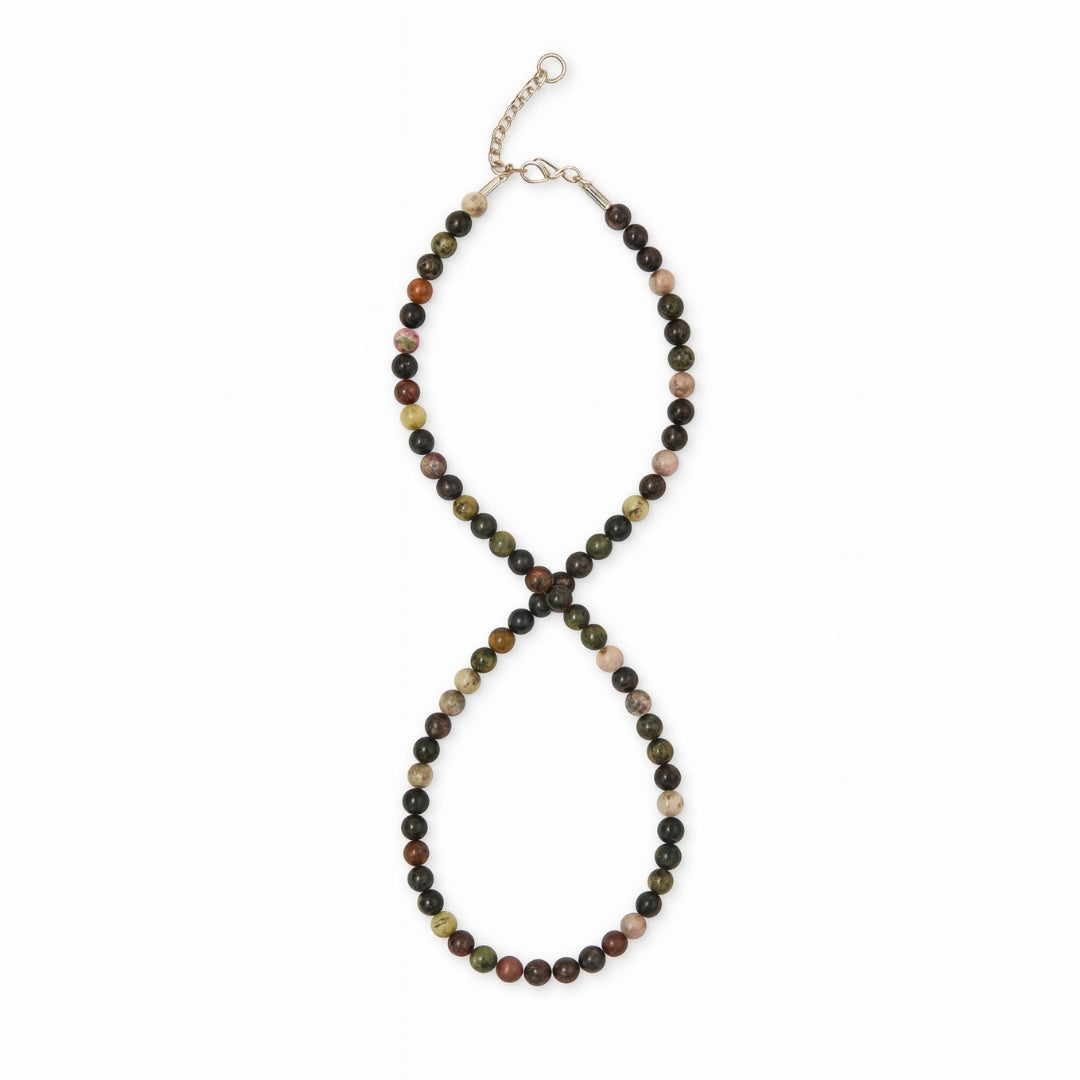 Tourmaline Spectrum Necklace | Natural Multi-Color Tourmaline Beaded Necklace |