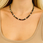 Tourmaline Spectrum Necklace | Natural Multi-Color Tourmaline Beaded Necklace |