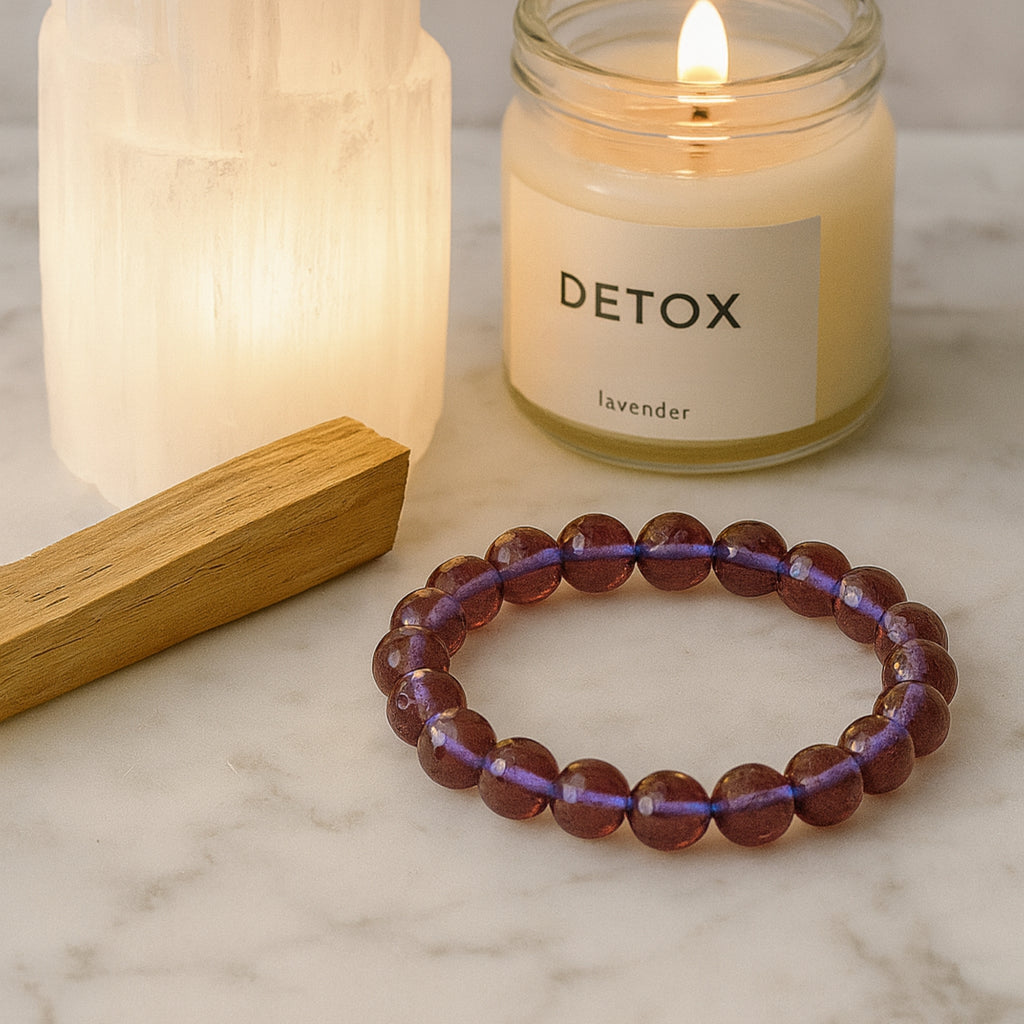 Violet Zultanite Bracelet | 8 mm Faceted Beads