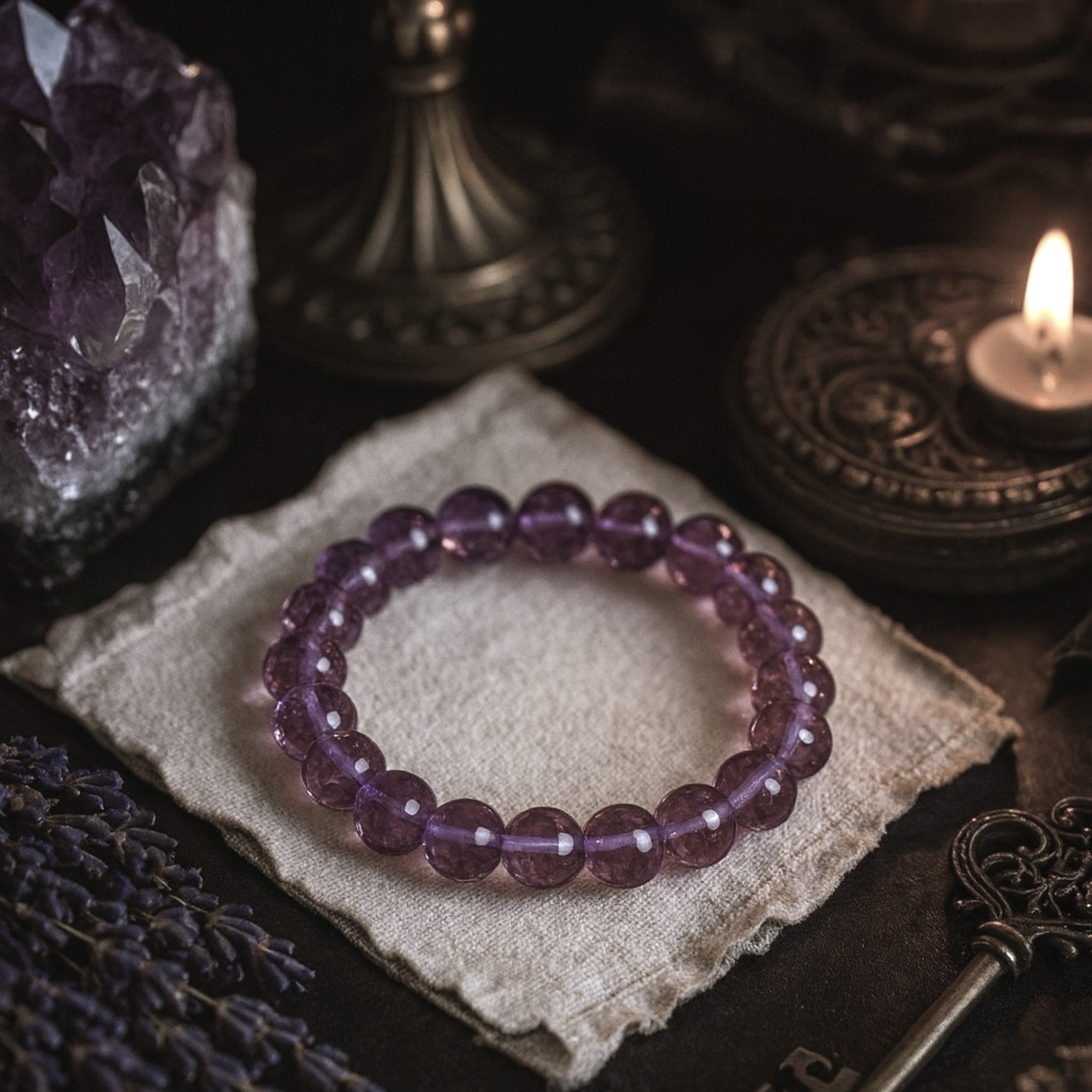 Violet Zultanite Bracelet | 8 mm Faceted Beads