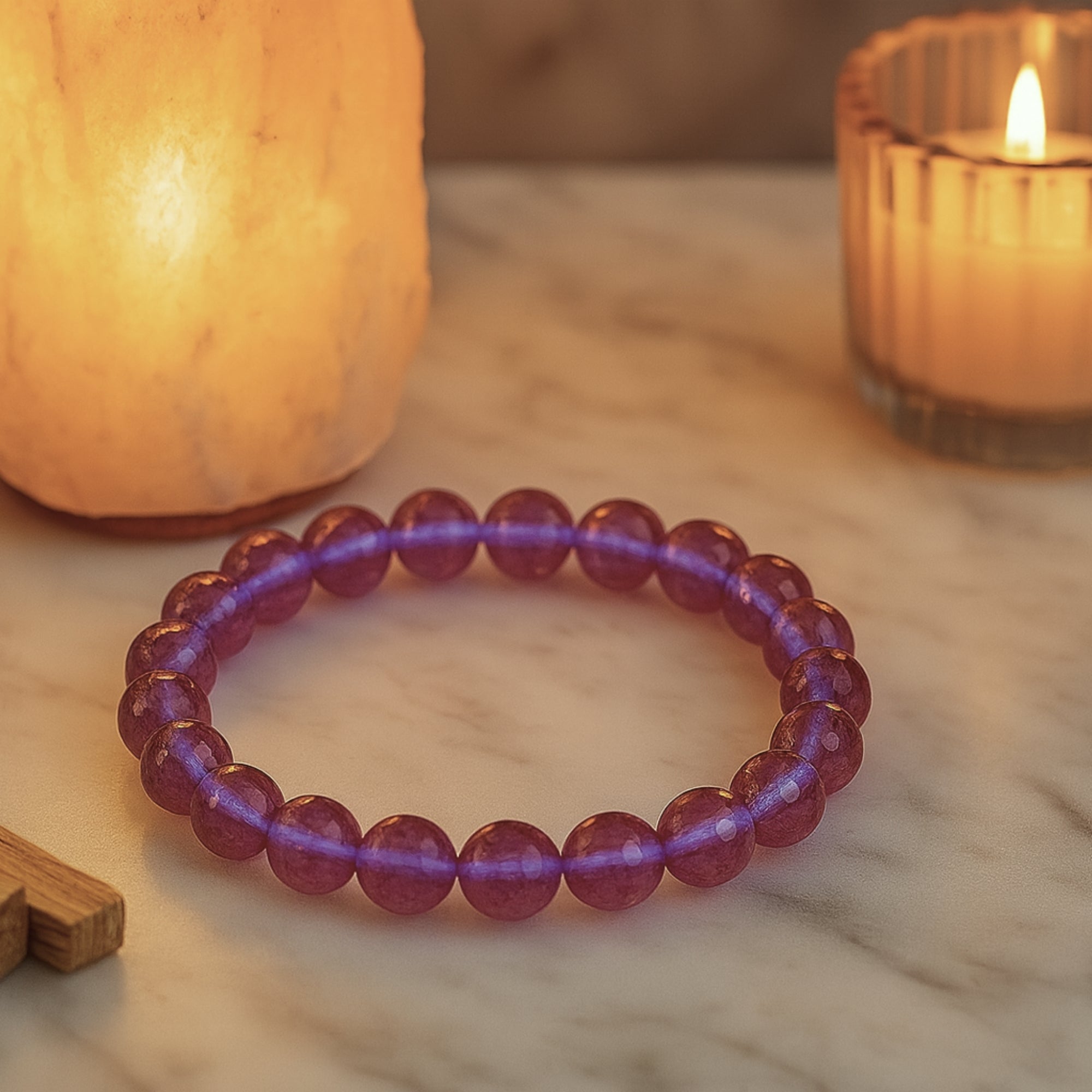 Violet Zultanite Bracelet | 8 mm Faceted Beads
