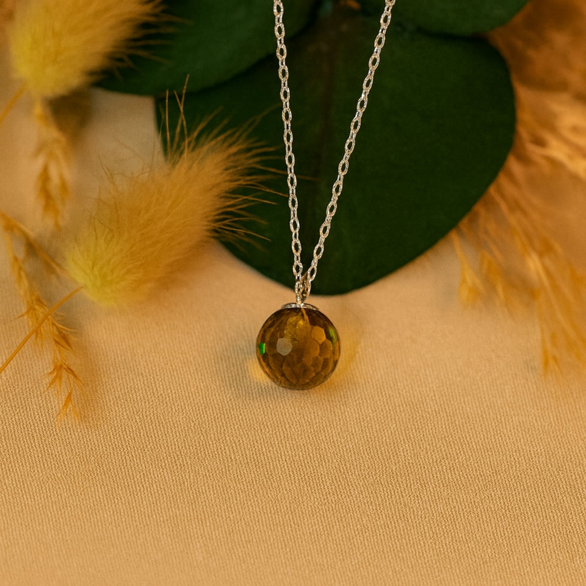 Natural Zultanite Pendant|Rare 8 mm Color-Changing Gemstone | 925 Sterling Silver Chain Jewelry