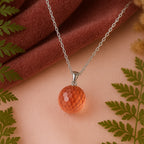 Zultanite Pendant |8 mm Color-Changing Gemstone | 925 Sterling Silver Chain Jewelry