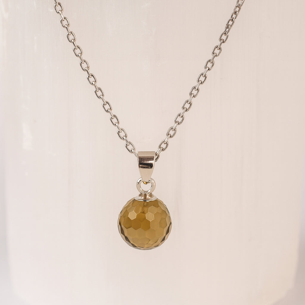 Natural Zultanite Pendant|Rare 8 mm Color-Changing Gemstone | 925 Sterling Silver Chain Jewelry