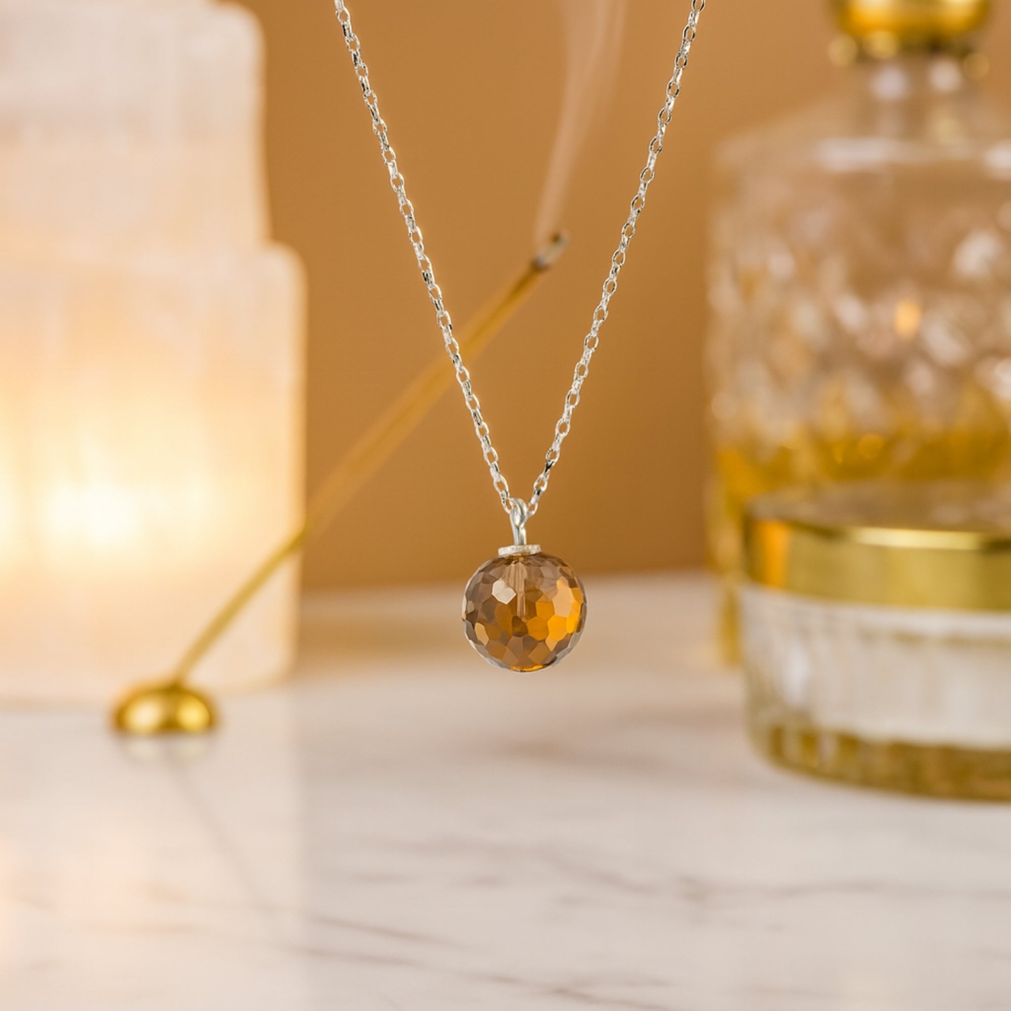 Natural Zultanite Pendant|Rare 8 mm Color-Changing Gemstone | 925 Sterling Silver Chain Jewelry