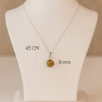 Zultanite Pendant |8 mm Color-Changing Gemstone | 925 Sterling Silver Chain Jewelry