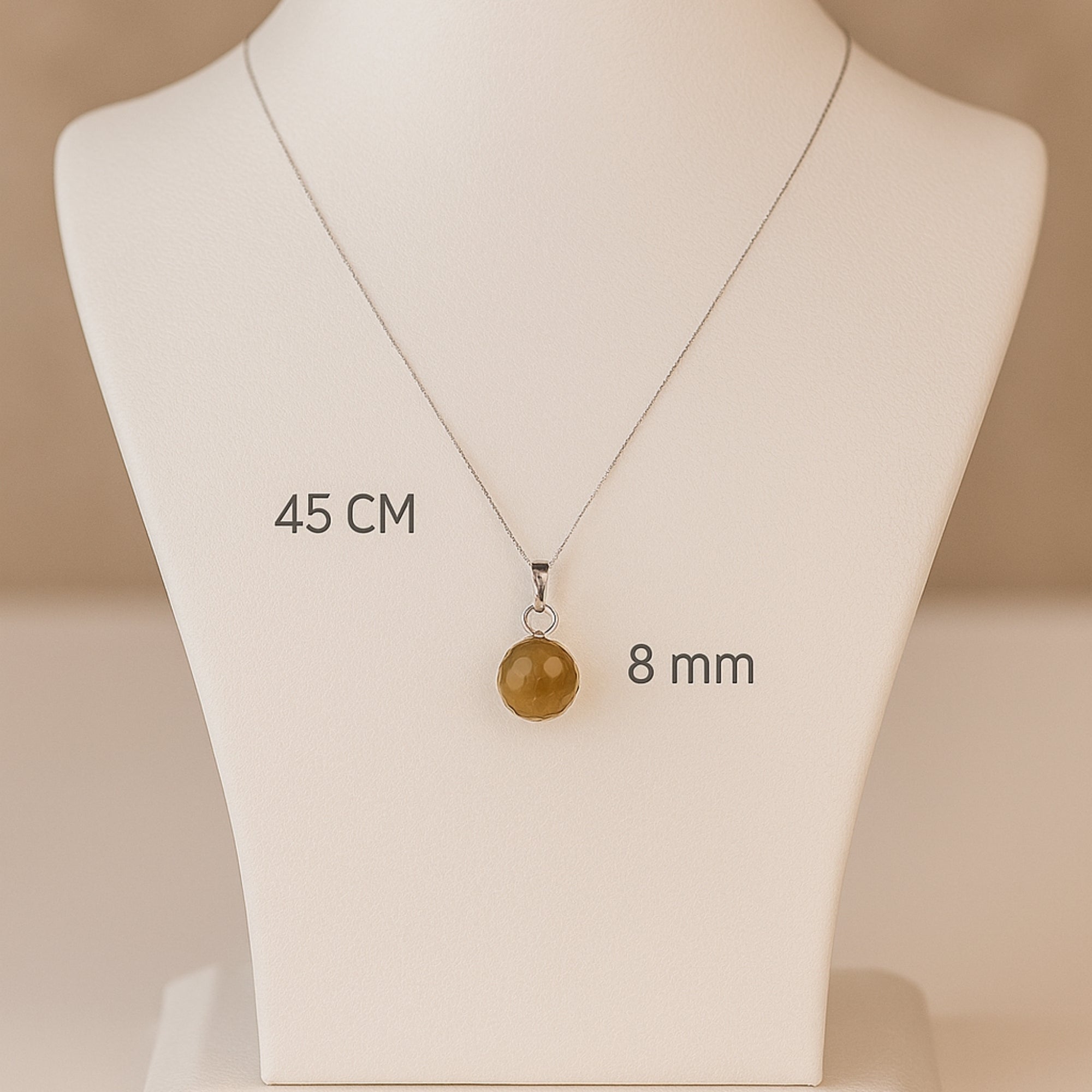 Natural Zultanite Pendant|Rare 8 mm Color-Changing Gemstone | 925 Sterling Silver Chain Jewelry