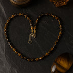 Tiger Eye Cube Necklace