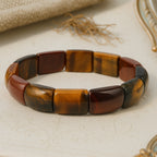 Trinity Tiger Eye Aegis Bracelet | 10x17 mm Premium Cut