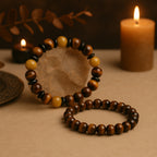 Tiger Eye Bracelet Set | The Twin Flames of Tiger Eye
