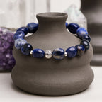 Sodalite Bracelet 8x10mm Crystal Jewelry Handmade Gemstone Gift
