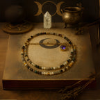 Rainbow Tourmaline Choker Dainty Necklace Gemstone Beads with Charm Handmade Gift