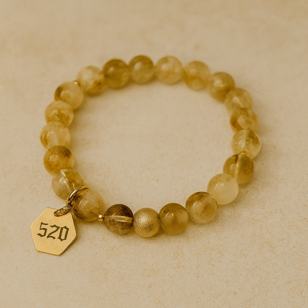Miracle Codes Collection Set 5 Energy Coded Bracelets | Angel Number 111 • 222 • 777 • 888 • 520 | 18K Gold-Plated