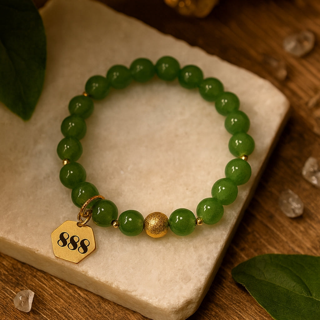 Miracle Codes Collection Set 5 Energy Coded Bracelets | Angel Number 111 • 222 • 777 • 888 • 520 | 18K Gold-Plated
