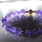 Amethyst Bracelet 8 mm Faceted | Clarity • Inner Calm • Focus