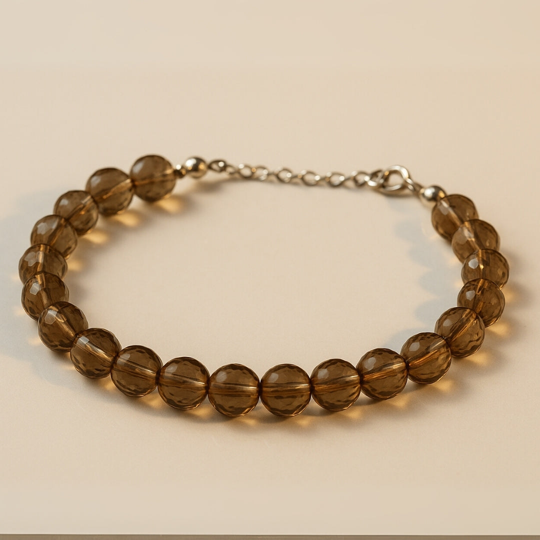 Zultanite Round Bracelet | 8 mm Faceted Zultanite with 925 Sterling Silver