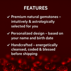 Personalized Energy Bracelet | Astrology Numerology Gemstone | Best Gift for Everyone