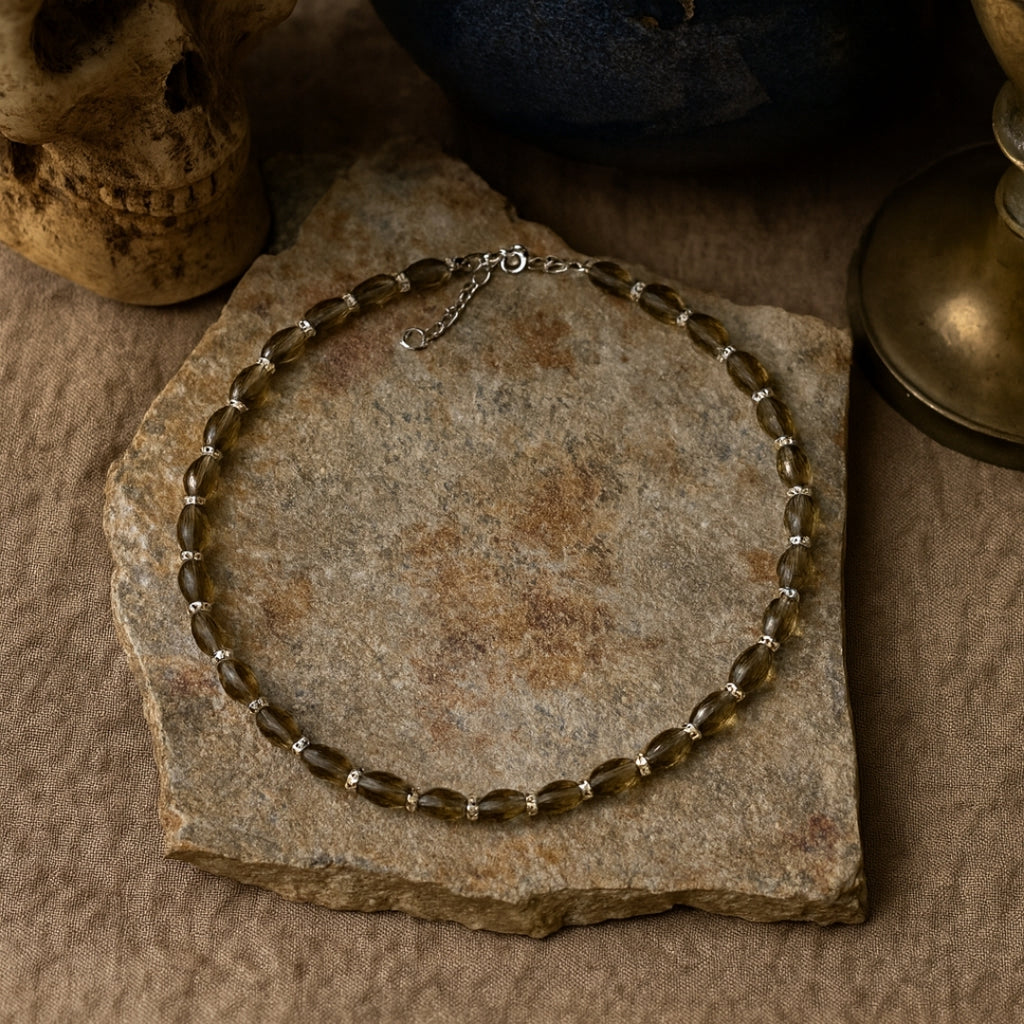 Select this Dazzling Zultanite Necklace for a burst of sparkle and magic. Buy this Rice Cut Gemstone for a slender and lengthening effect. Shop this 925 Sterling Silver Jewelry for sensitive skin. Order this Color Changing Necklace to match every outfit. Get this Unique Gift Idea for the gem collector in your family. Choose this Natural Diaspore for its organic origin. Purchase this Statement Necklace to be the center of attention. Buy this Rare Turkish Zultanite now.