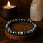 K2 Jasper &amp; Hematite Bracelet | 8mm Himalayan Stone of Strength, Clarity &amp; Higher Wisdom