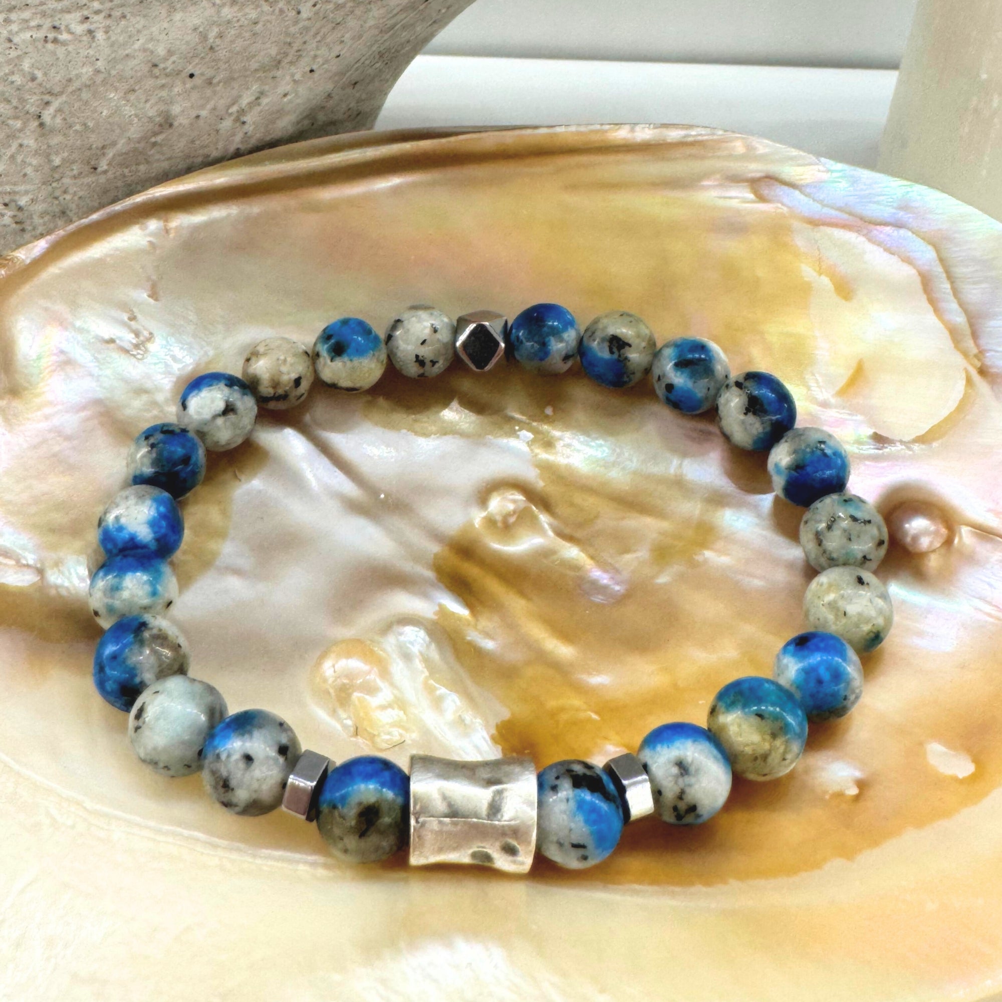K2 Jasper & Hematite Bracelet 8 mm -Celestial Ascent