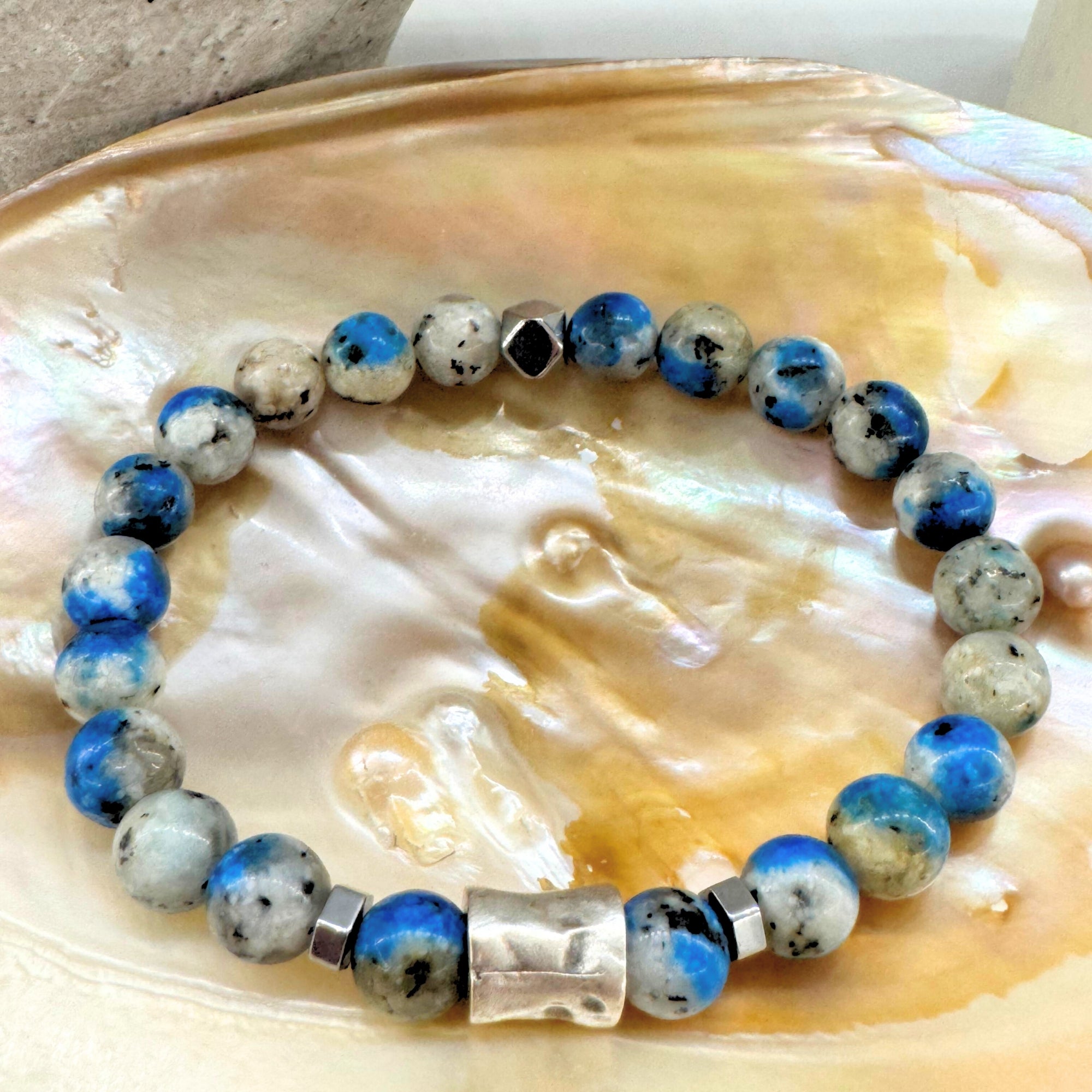 K2 Jasper & Hematite Bracelet 8 mm -Celestial Ascent