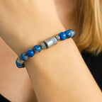 K2 Jasper &amp; Hematite Bracelet | 8mm Himalayan Stone of Strength, Clarity &amp; Higher Wisdom