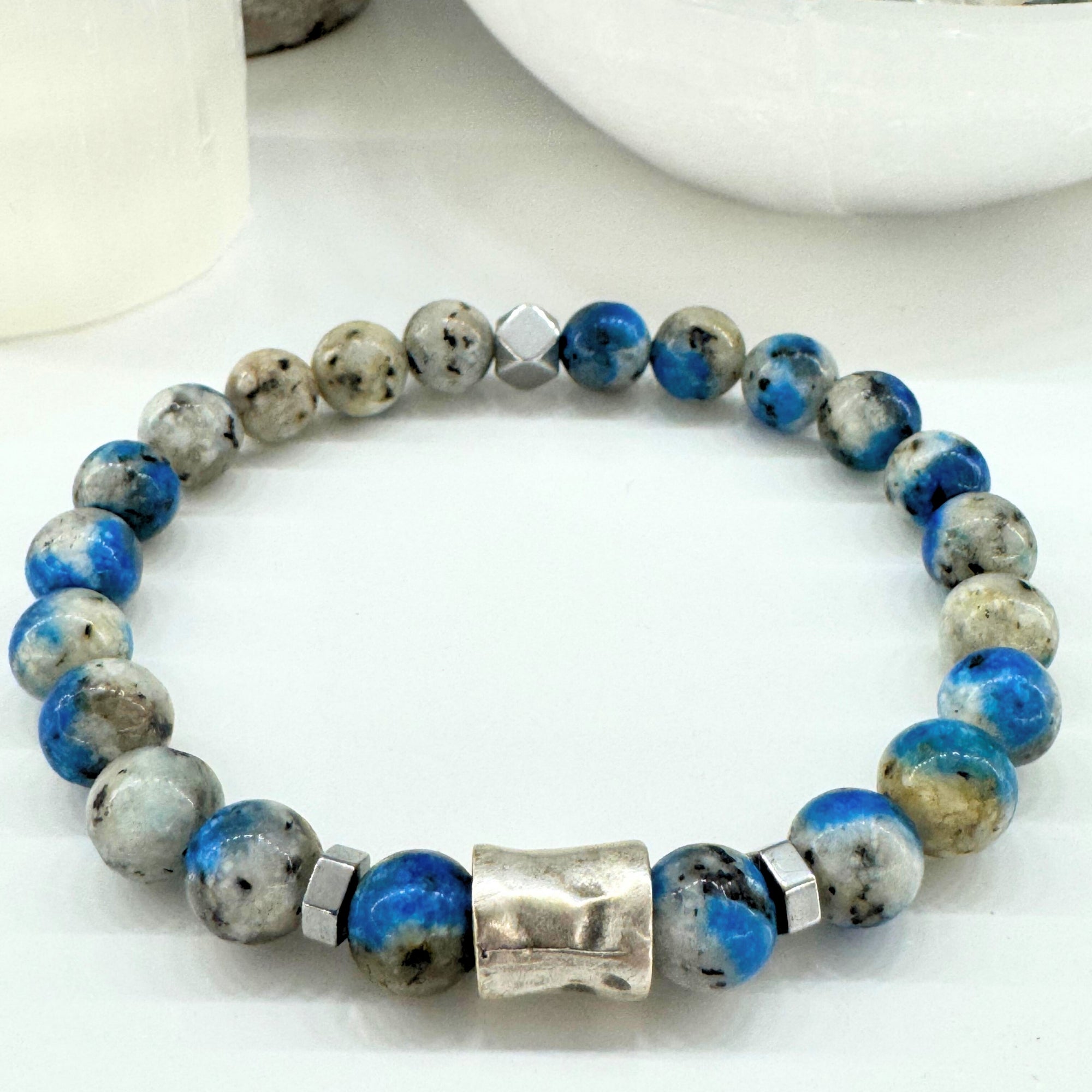 K2 Jasper & Hematite Bracelet 8 mm -Celestial Ascent